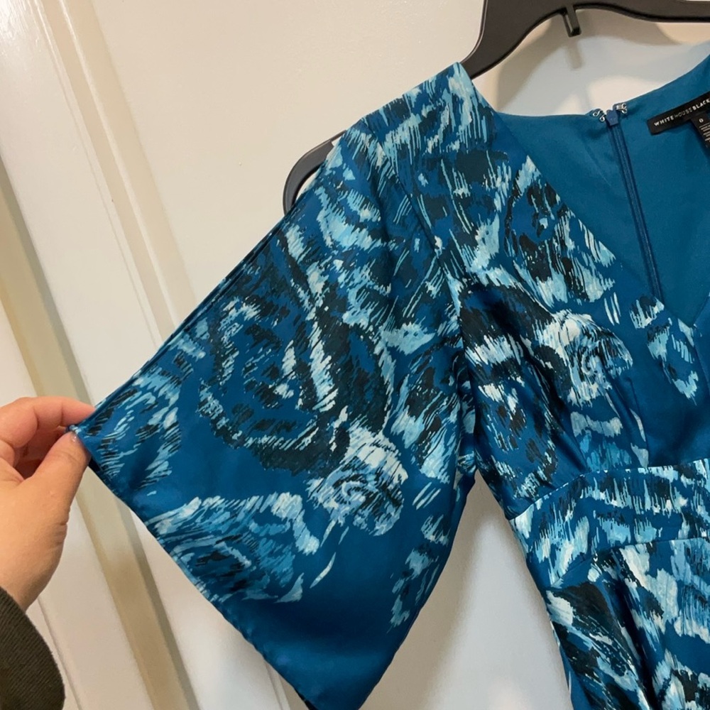 White House Black Market teal dress - Picture 6 of 10